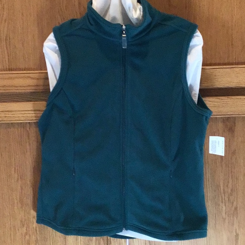 Zipped Anney Teal  Vest